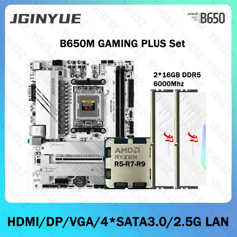 Ddr5 16Gb 6000Mhz - Kit Motherboard Komputer Gaming B650 DIY