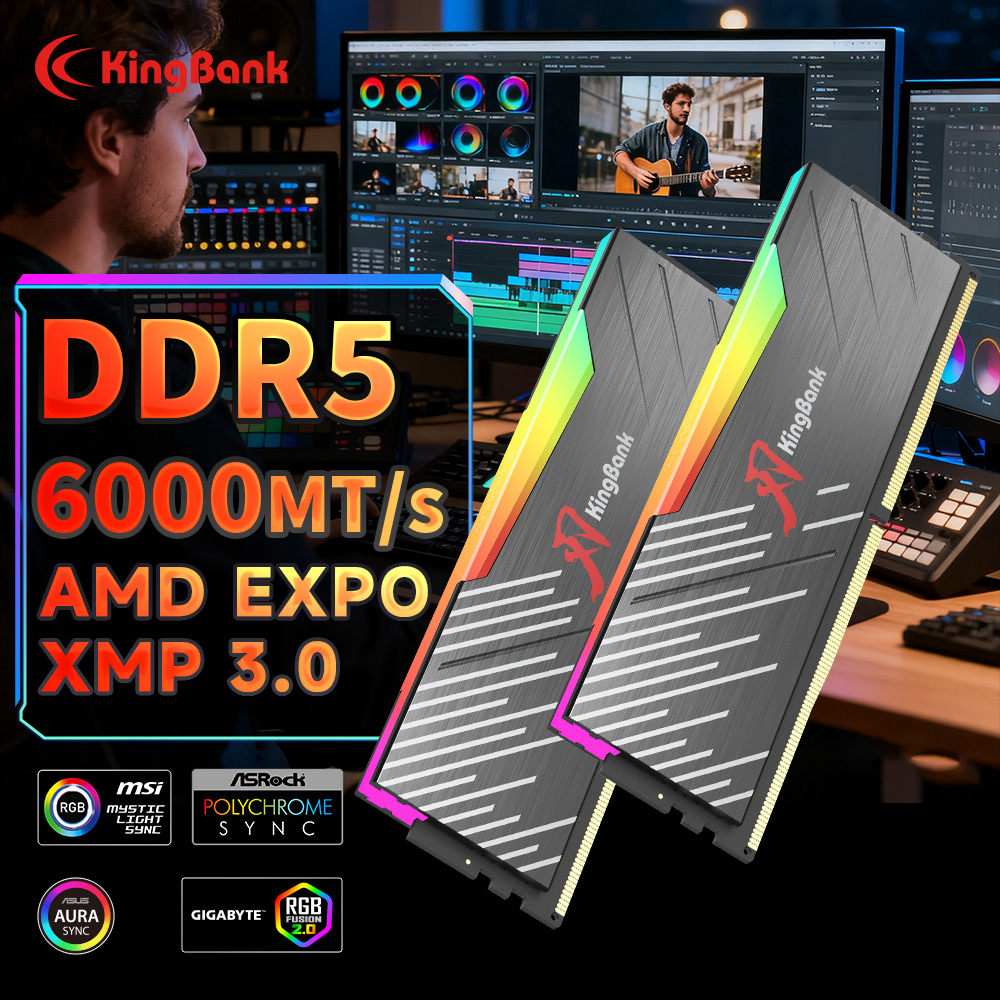 Ddr5 16Gb 6000Mhz - KingBank KRRB DDR5 RGB 16GB /16GBx2