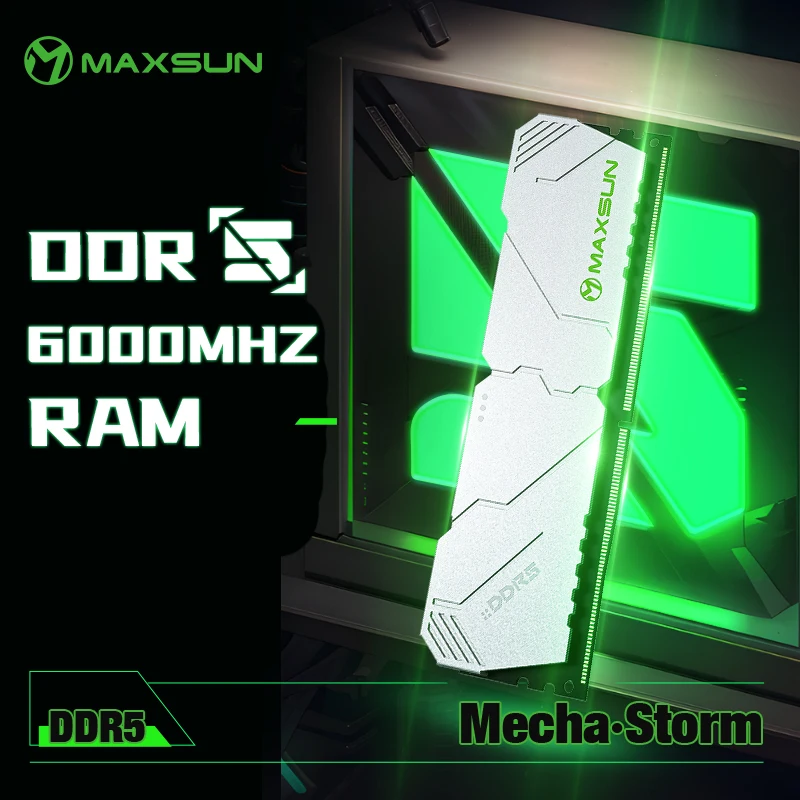 MAXSUN Heatsink Memoria RAM DD - Ddr5 16Gb 6000Mhz ulasan dan harga