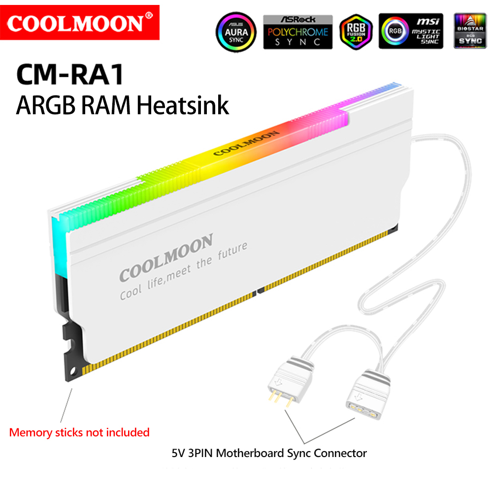 COOLMOON 5V-3PIN ARGB RAM Heat - Ddr5 Rgb Ram ulasan dan harga