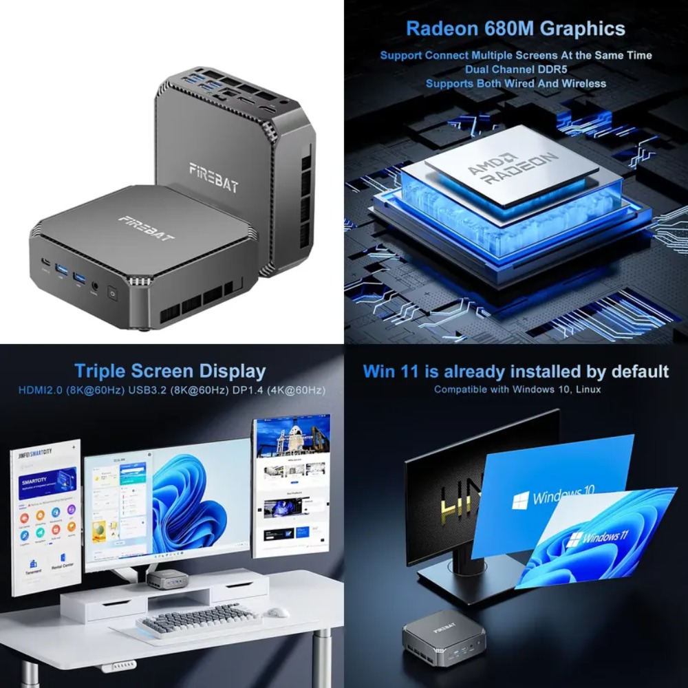 Komputer Mini A6 Ryzen 7 7735H - Ddr5 Memory ulasan dan harga