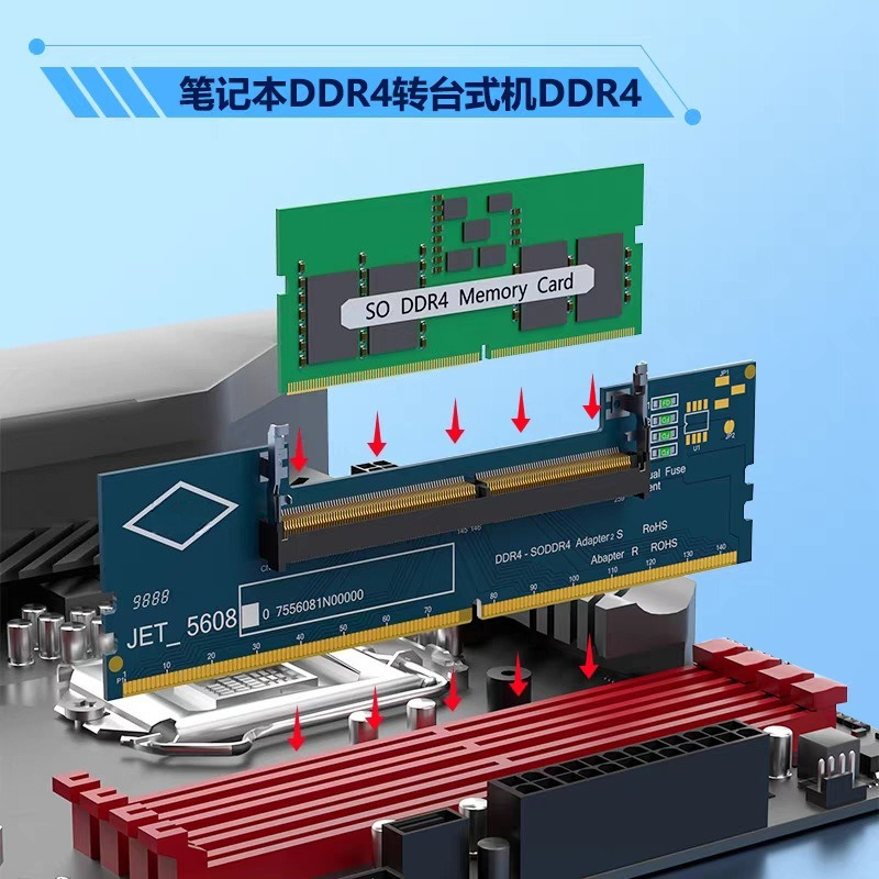 Kartu Adaptor DDR3 DDR4 DDR5 S - Ddr5 Laptop Ram ulasan dan harga