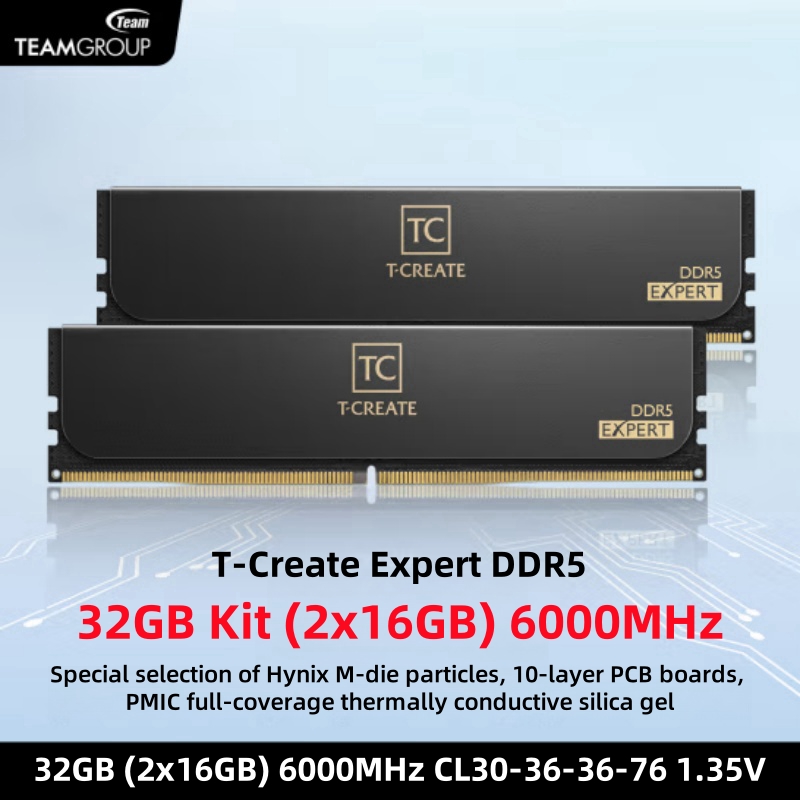 TEAMGROUP T-Create Expert CL30 - Ddr5 Ram ulasan dan harga