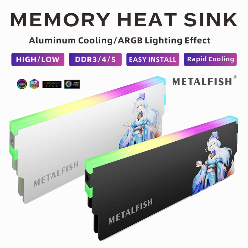 METALFISH DRAM Heatsink 5V-3PI - Ddr5 Memory ulasan dan harga