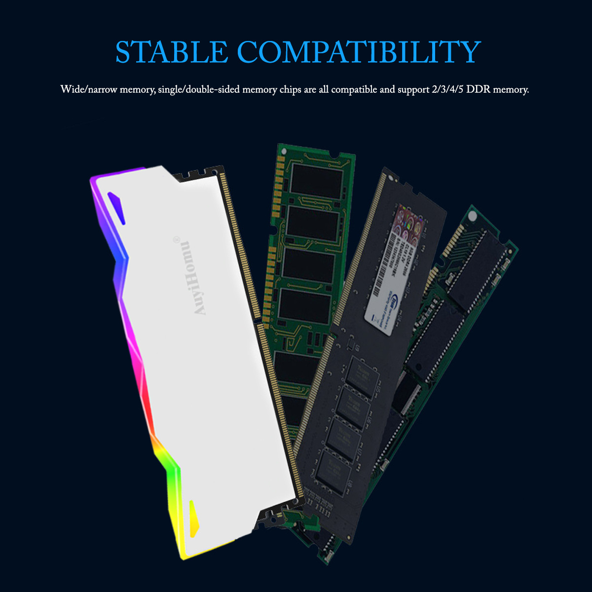 AuyiHomu RGB Heatsink, Pending - Ddr5 Rgb Ram ulasan dan harga